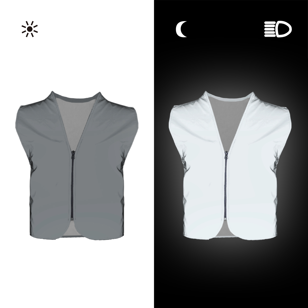 Cycling Hi Vis Gear - Salzmann Gilet riflettente Gilet di sicurezza