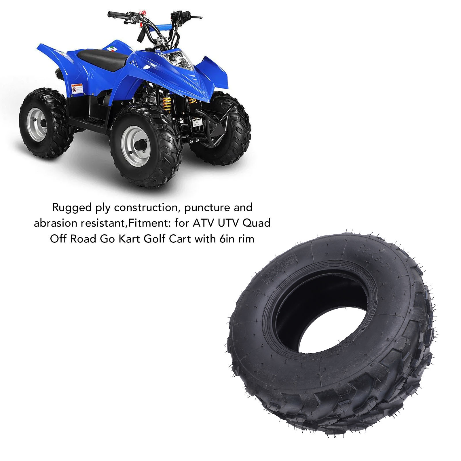 Road Bike Tire - Pneumatico ATV 16x8-7 da 7 Pollici