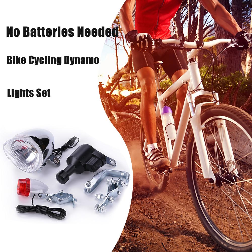 Bike Dynamo Light - Set Luci Dinamo per Bicicletta, Sicurezza
