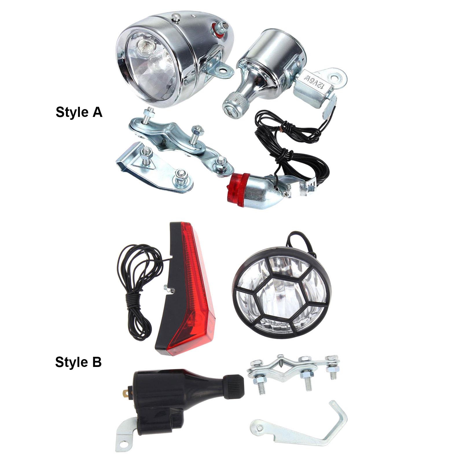 Bike Dynamo Light - Set di luci per bici Dynamo,