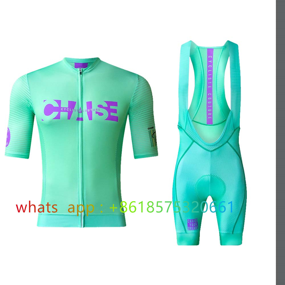 Cycling Bib Shorts - Chaise Cycliste Maglia da ciclismo Set