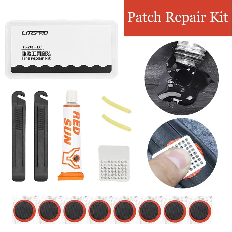 Bicycle Repair Kit - Kit di riparazione pneumatici per biciclette