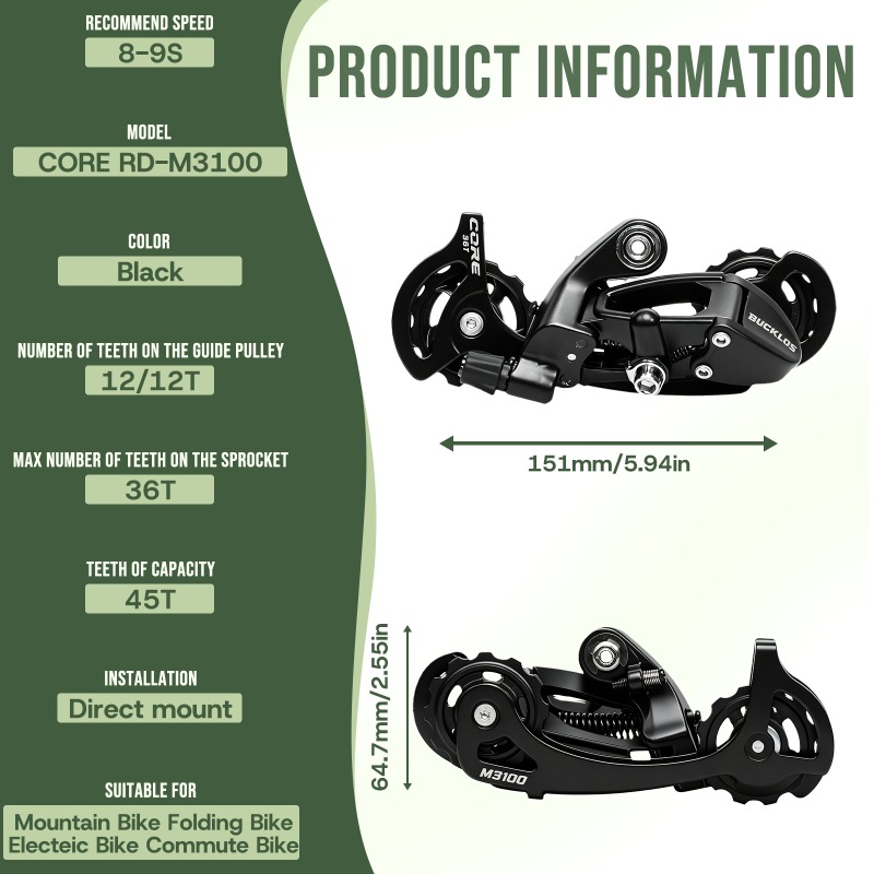 BUCKLOS 8S 9S Deragliatore Pos - Cycling Gear Stand recensione e prezzo